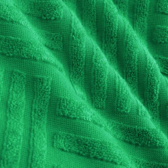 SHOP CIDER Green Solid Terry Crop Tank Top - Picture 6 of 10